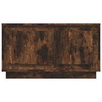 Tv-meubel 80x35x45 cm bewerkt hout gerookt eikenkleurig - thumbnail