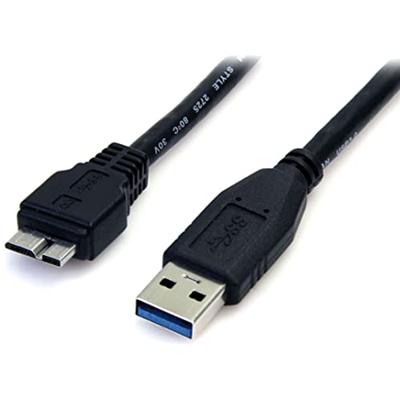 StarTech.com 50 cm zwarte SuperSpeed USB 3.0-kabel A naar micro B - M/M