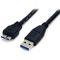StarTech.com 50 cm zwarte SuperSpeed USB 3.0-kabel A naar micro B - M/M - thumbnail