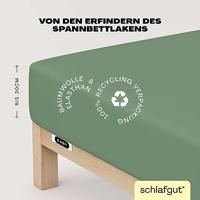 Schlafgut Schlafgut EASY Jersey Elasthan Hoeslaken M - 120x200 - 130x220 665 Green Mid - thumbnail