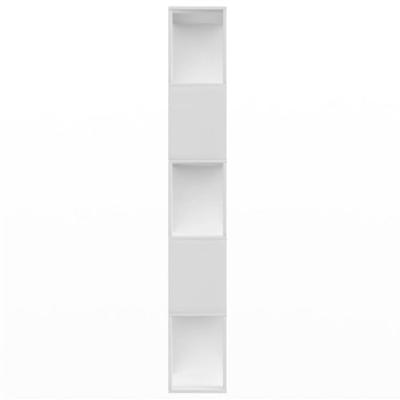 Boekenkast/kamerscherm 80x24x159 cm spaanplaat wit