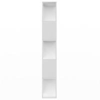 Boekenkast / kamerscherm 80x24x159 cm bewerkt hout wit - thumbnail