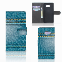 Samsung Galaxy A5 2016 Wallet Case met Pasjes Jeans - thumbnail