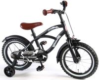 Volare black cruiser kinderfiets - jongens - 14 inch - zwart - 95% afgemonteerd - thumbnail