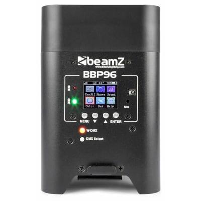 Beamz BBP96 Uplight set 4x met tas - thumbnail