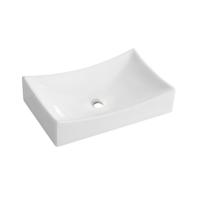 Opzetwastafel Wiesbaden Slide Keramiek 54x34cm Zonder Overloop Wit - thumbnail
