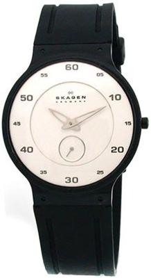 Skagen horlogeband 350LTMRW Rubber Zwart