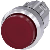 Siemens 3SU10510BB200AA0 3SU1051-0BB20-0AA0 Verlichte druktoets Metalen frontring, Hoogglans, Rond Knop Zilver, Rood 1 stuk(s) - thumbnail