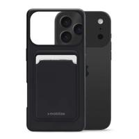 Mobilize Rubber Gelly Card Case Apple iPhone 17 Pro Matt Black - thumbnail