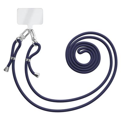 Universeel telefoonkoord met dubbele sluiting - Donkerblauw Universeel telefoonkoord met dubbele sluiting - Donkerblauw