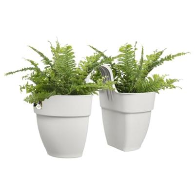Elho vibia Campana flower twin 21 cm Zijdewit