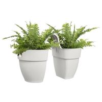 Elho vibia campana flower twin 21 zijdewit - thumbnail