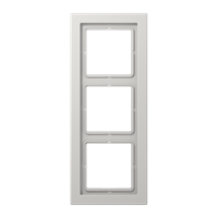 Jung LS Design Afdekraam Licht Grijs 3-voudig Duroplast - thumbnail