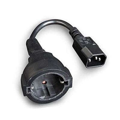 Gembird PC-SFC14M-01 stroomadapter IEC320 C14 -> SCHUKO (F) op een 15 cm kabel - thumbnail