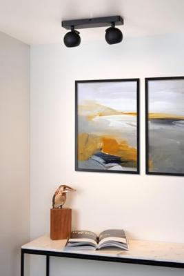 Lucide FAVORI - Plafondspot - 2xGU10 - Zwart