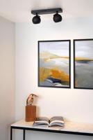 Lucide FAVORI - Plafondspot - 2xGU10 - Zwart - thumbnail