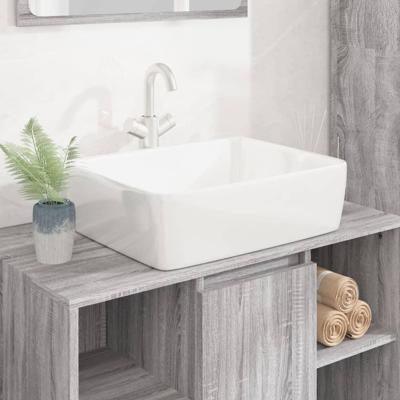 VidaXL Wasbak 48x37x13 rechthoekig keramiek wit VidaXL Wasbak 48x37x13 rechthoekig keramiek wit