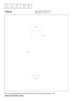 Lucide KALA - Vloerlamp - Ø 40 cm - 1xE27 - Taupe - thumbnail