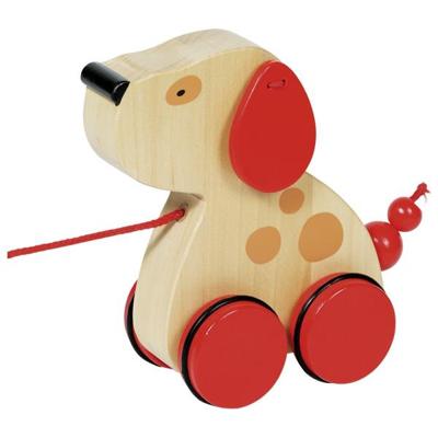Goki houten trekdier hond