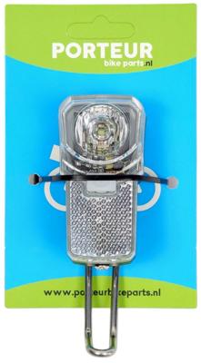 Porteur Koplamp met rvs beugel