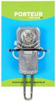 Porteur Koplamp met rvs beugel clearly - thumbnail