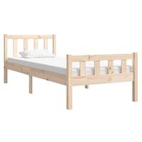 Bedframe massief hout 90x190 cm - thumbnail