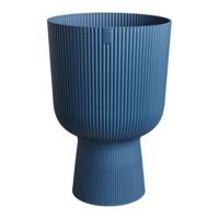 Vaso per fiori - Elho - Vibes Fold Coupe - Blu - L 30 x P 29,5 x H 45 cm - Per interni - 100% riciclato - thumbnail
