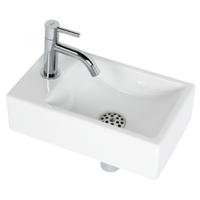 Plieger Fonteinset Austin 37x23 cm Wit Kraangat Links - thumbnail