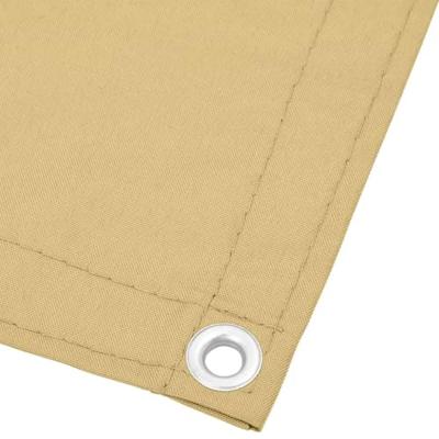 Balkonscherm 120x500 cm 100% oxford polyester zandkleurig Balkonscherm 120x500 cm 100% oxford polyester zandkleurig