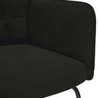 Schommelstoel fluweel zwart - thumbnail