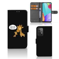 Samsung Galaxy A52 Leuk Hoesje Giraffe - thumbnail