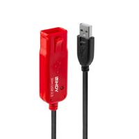 Lindy 42923 30m USB A USB A Zwart, Rood USB-kabel - thumbnail