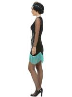 Jaren 20 flapper kostuum pauw - thumbnail