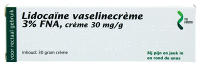Tiofarma Lidocaïne Vaselinecrème 3% FNA