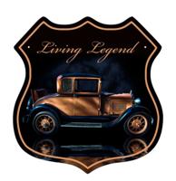 Living Legend Zwaar Metalen Bord 38x38 cm - thumbnail