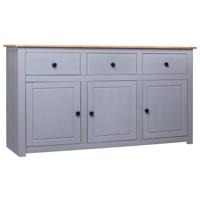 VidaXL Dressoir panama range 135x40x80 cm massief grenenhout grijs - thumbnail