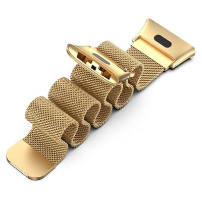 By Qubix - Milanese bandje - Goud - Compatible met Xiaomi Redmi Watch 3 - Compatible Xiaomi bandje