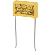 TRU COMPONENTS MKP-X2 1 stuk(s) MKP-X2-ontstoringscondensator Radiaal bedraad 0.068 µF 275 V/AC 10 % 15 mm (l x b x h) 18 x 6 x 12 mm - thumbnail