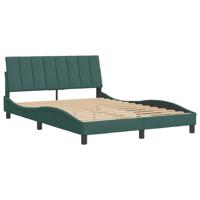 Bedframe zonder matras 140x200 cm fluweel donkergroen - thumbnail