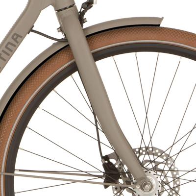 Cortina voorvork e-foss mm halva grey matt