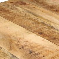 VidaXL Eettafel 160x80x76 cm ruw mangohout - thumbnail