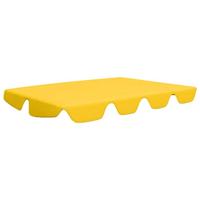 VidaXL Vervangingsluifel voor schommelbank 150/130x105/70 cm geel - thumbnail