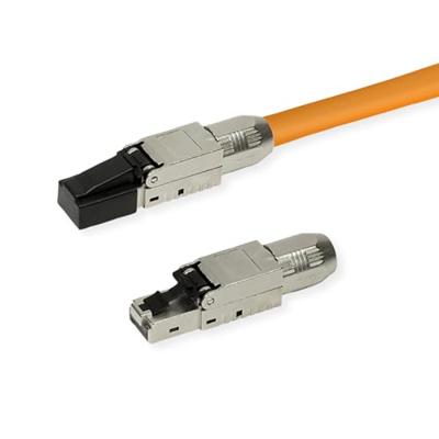 ROLINE veldmontage RJ-45 connector Cat.6A (Klasse EA), STP, zilver