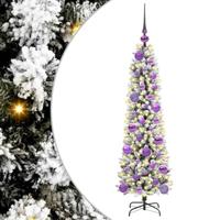 Kunstkerstboom met 150 LED Wit 120 cm PVC en Metaal en Plastic - thumbnail