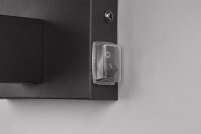 Trio WandlampKula zwart armatuur met wit glas - 284270132