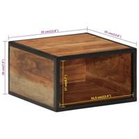 Nachtkastje wandgemonteerd 35x35x20 cm massief acaciahout - thumbnail