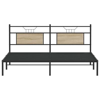 Bedframe zonder matras hout sonoma eikenkleurig 160x200 cm
