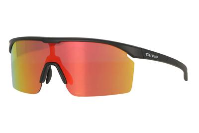 Trivio - fietsbril noa zwart revo rood met extra transparante lens