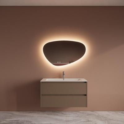 Badmeubelset BWS Riga Met Asia Wastafel Wit 100 cm Latte Boss & Wessing