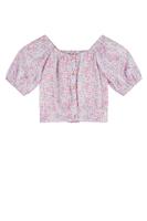 NoNo zomer blouse meisjes - blauw - cropped, AOP - Tomas - thumbnail